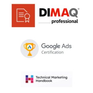 certyfikaty dimaq, google ads, technical marketing